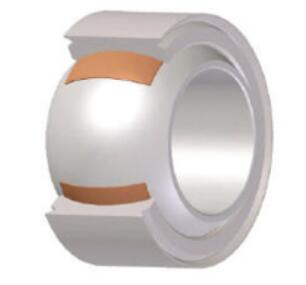 Extruded self-lubricating spherical plain bearing with end groove