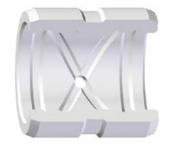 Shaft sleeve with cross groove in inner hole