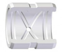 Shaft sleeve with cross groove in inner hole