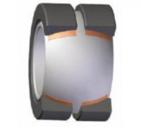 Double half outer ring self lubricating radial spherical plain bearing